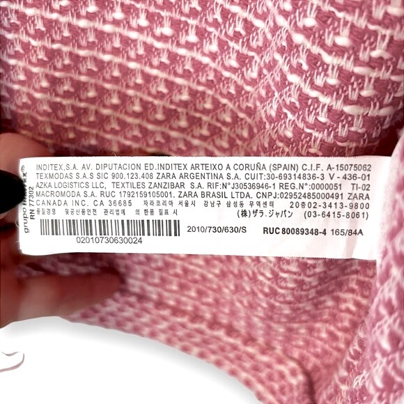 NWOT! Zara Barbie Pink Tweed Cropped Jacket - Picture 11 of 13